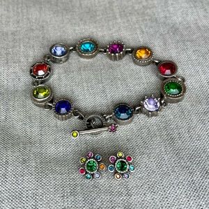 EUC Patricia Locke bracelet and earrings